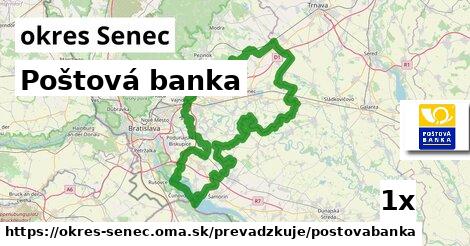 Poštová banka, okres Senec