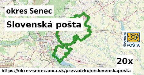 Slovenská pošta, okres Senec