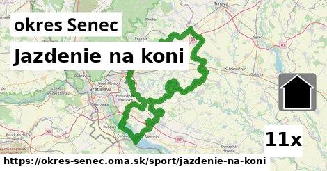 Jazdenie na koni, okres Senec