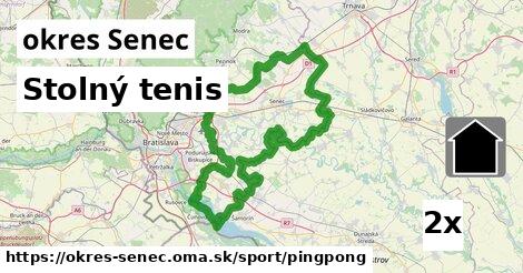 Stolný tenis, okres Senec