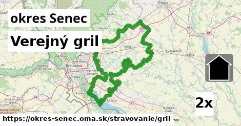 Verejný gril, okres Senec