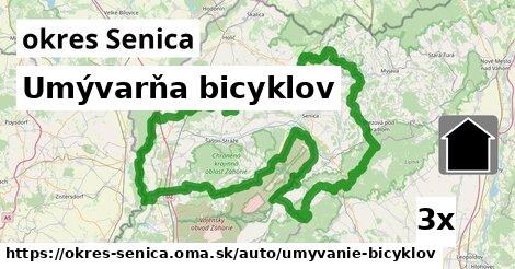 Umývarňa bicyklov, okres Senica