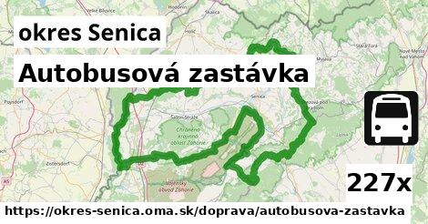 Autobusová zastávka, okres Senica