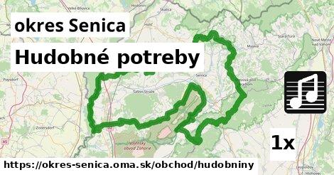 Hudobné potreby, okres Senica