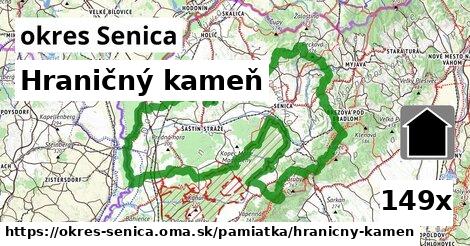 Hraničný kameň, okres Senica