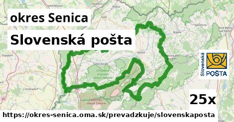 Slovenská pošta, okres Senica