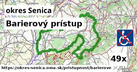 barierový prístup v okres Senica