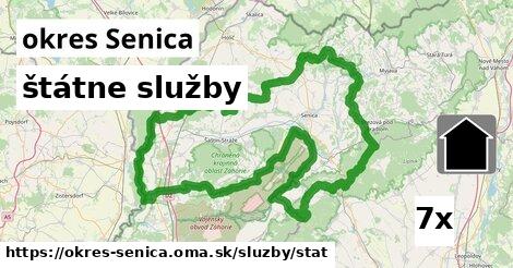 štátne služby, okres Senica