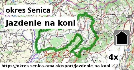 Jazdenie na koni, okres Senica