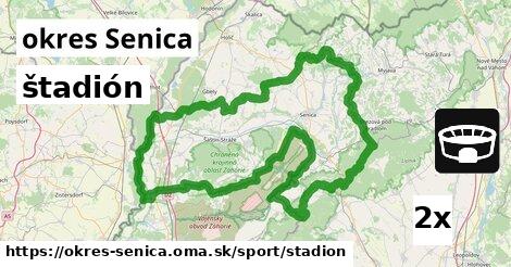 štadión, okres Senica