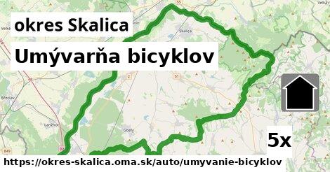 Umývarňa bicyklov, okres Skalica