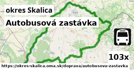 Autobusová zastávka, okres Skalica