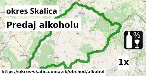 predaj alkoholu v okres Skalica