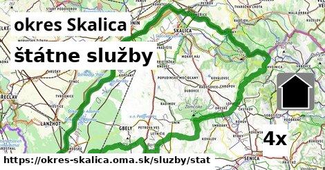 štátne služby, okres Skalica