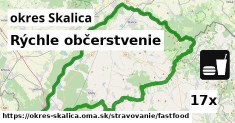 Rýchle občerstvenie, okres Skalica