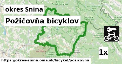 Požičovňa bicyklov, okres Snina