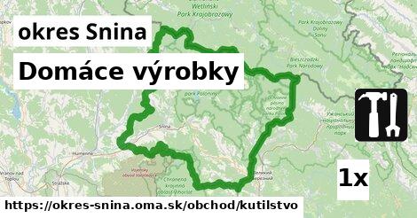 Domáce výrobky, okres Snina