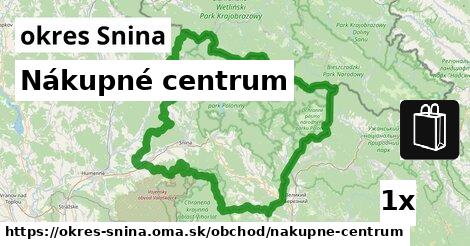 Nákupné centrum, okres Snina