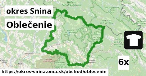 Oblečenie, okres Snina