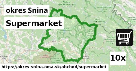 Supermarket, okres Snina
