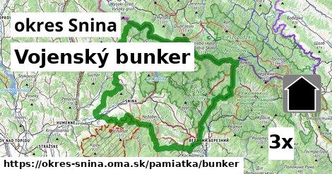 Vojenský bunker, okres Snina