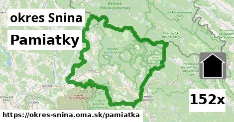 pamiatky v okres Snina