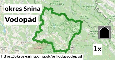 Vodopád, okres Snina