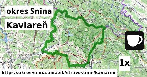 Kaviareň, okres Snina