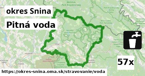 Pitná voda, okres Snina