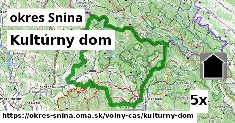 Kultúrny dom, okres Snina