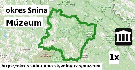 Múzeum, okres Snina
