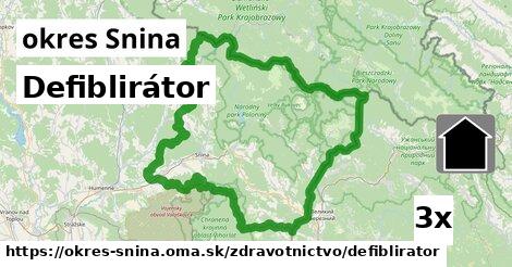 Defiblirátor, okres Snina