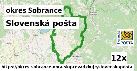Slovenská pošta, okres Sobrance