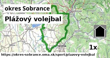 Plážový volejbal, okres Sobrance