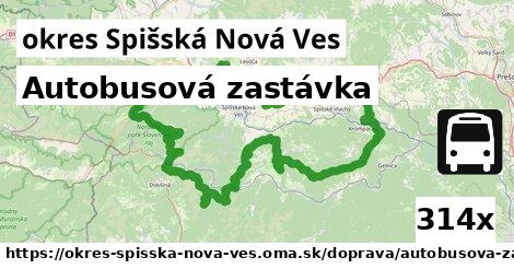 Autobusová zastávka, okres Spišská Nová Ves