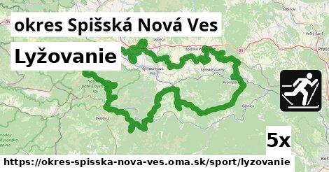 Lyžovanie, okres Spišská Nová Ves