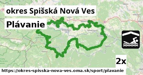 plávanie v okres Spišská Nová Ves