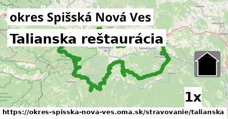 Talianska reštaurácia, okres Spišská Nová Ves