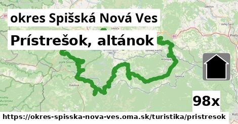 Prístrešok, altánok, okres Spišská Nová Ves