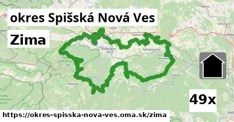 zima v okres Spišská Nová Ves