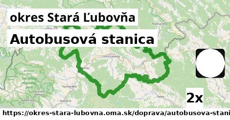 Autobusová stanica, okres Stará Ľubovňa