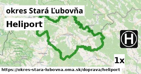 Heliport, okres Stará Ľubovňa