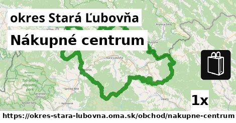 Nákupné centrum, okres Stará Ľubovňa