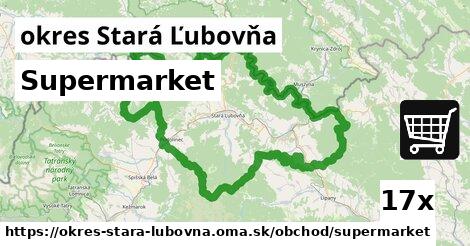 Supermarket, okres Stará Ľubovňa