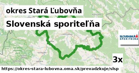 Slovenská sporiteľňa, okres Stará Ľubovňa