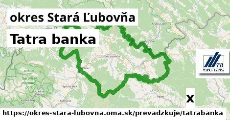Tatra banka, okres Stará Ľubovňa