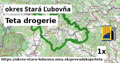 Teta drogerie, okres Stará Ľubovňa