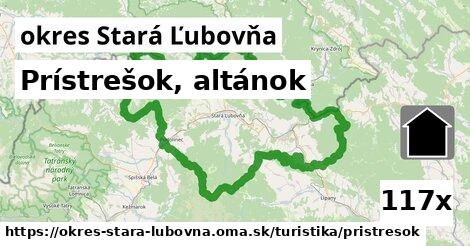 Prístrešok, altánok, okres Stará Ľubovňa