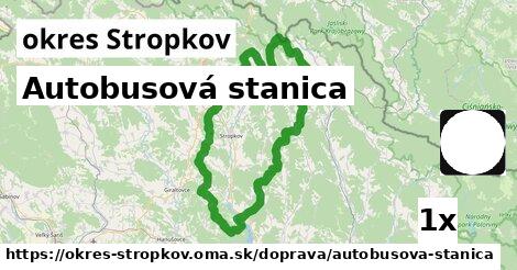 Autobusová stanica, okres Stropkov