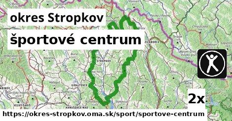 športové centrum, okres Stropkov